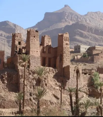 2 days tour from Marrakech to Zagora 6 Kasbah Tamnougalt stands in Morocco’s Drâa Valley, showcasing historic fortified architecture and the region’s traditional desert oasis heritage.