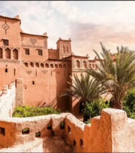 Kasbah Amridil in the Skoura oasis showcases remarkable 17th-century architecture, often visited during a 4 days trip from Marrakech to Fes.
