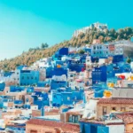 Chefchaouen Blue City panoramic view